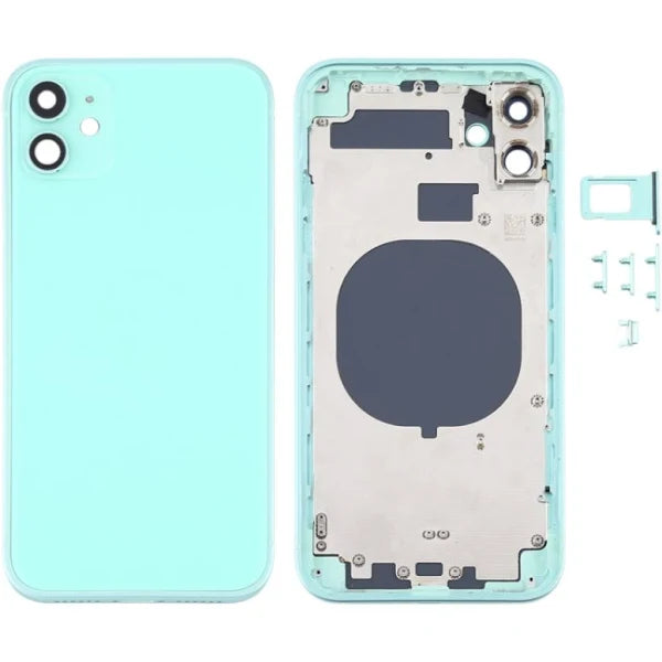 Rear Housing for iPhone 11 (NO LOGO)-Green Rear Housing for iPhone 11 (NO LOGO)-Green